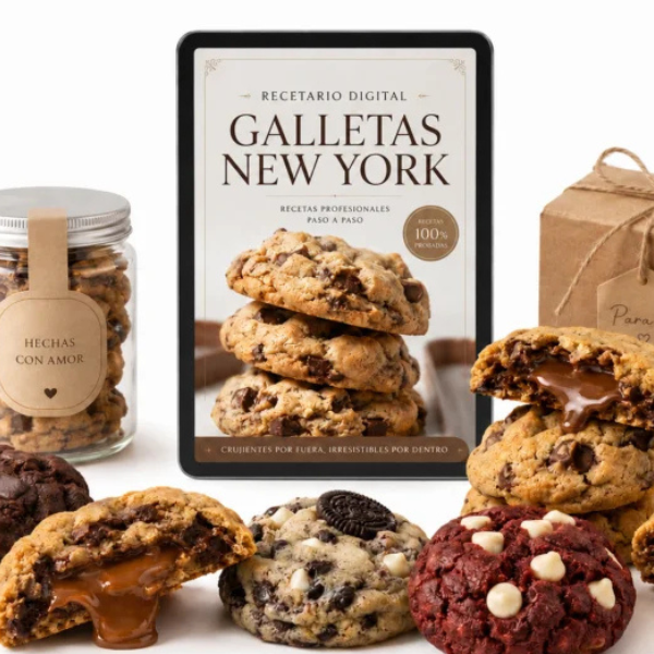 Recetas Exclusivas de Galletas New York: Aprende a Hornear las Mejores Galletas Artesanales