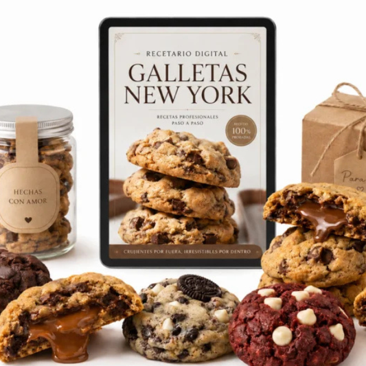 Recetas Exclusivas de Galletas New York: Aprende a Hornear las Mejores Galletas Artesanales
